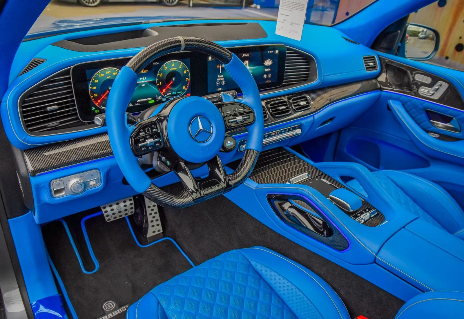 Mercedes-Benz GLE 800 BRABUS * CARBON * FULL ROYAL BLUE INT * NEU *  - 43821